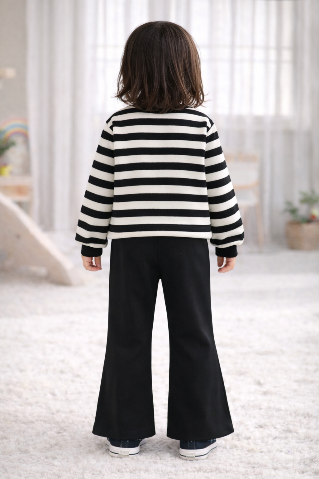 Meisjes Set Strepen & Bloem – Trui met Broek