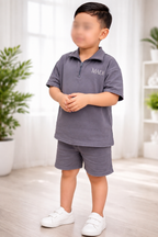 Kinder Lounge Set met Rits – Stijlvol & Comfortable 
(Slate)