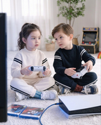 Trainingspak met contraststrepen- blauw